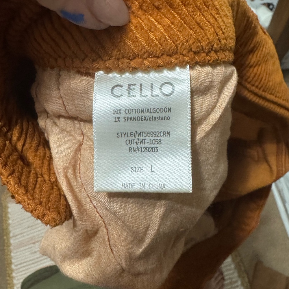 Brown Corduroy Mini Skirt by Cello - Picture 7 of 7